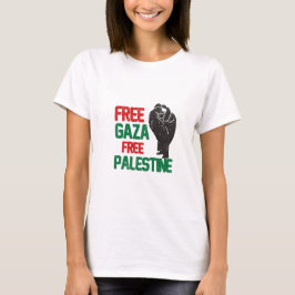 Vrij Gaza Vrij Palestina Vrouwen en Mannen T-shirt