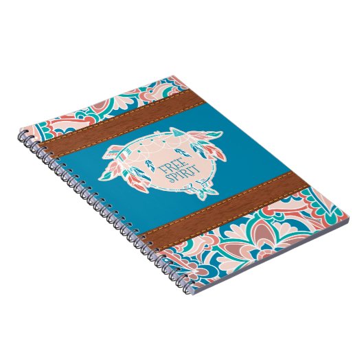 Vrij gedistilleerd, Boho Faux-leder Notitieboek (Rechterzijde)