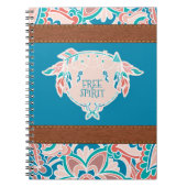 Vrij gedistilleerd, Boho Faux-leder Notitieboek (Voorkant)
