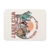Vrij Geest, Wild Heart | Western land Magneet (Horizontaal)