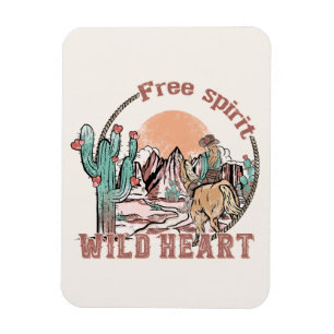Vrij Geest, Wild Heart   Western land Magneet