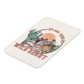 Vrij Geest, Wild Heart | Western land Magneet (Linkerzijde)