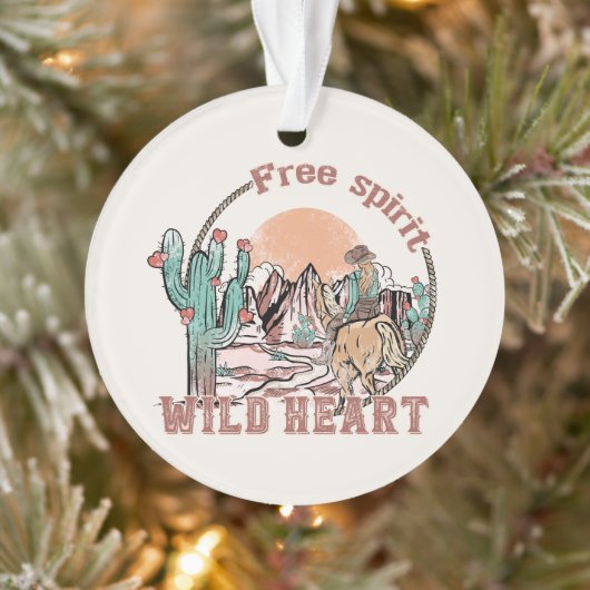 Vrij Geest, Wild Heart | Western land Ornament (Boom)
