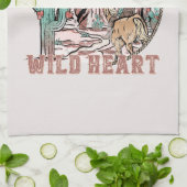 Vrij Geest, Wild Heart | Western land Theedoek (Gevouwen)