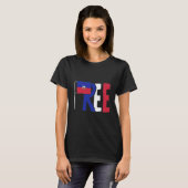 Vrij Haïti T-shirt (Voorkant volledig)