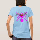 Vrij Hart Geometrisch Geblokkeerd T-shirt (Achterkant)