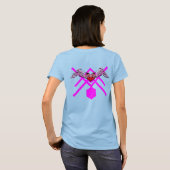 Vrij Hart Geometrisch Geblokkeerd T-shirt (Achterkant volledig)