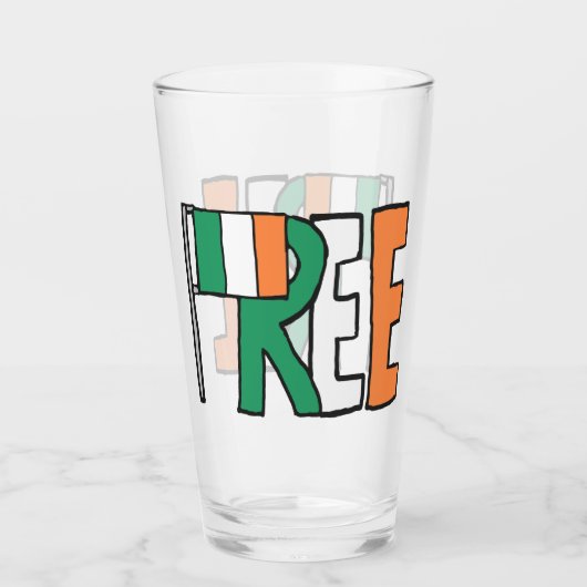 Vrij Ierland Glas (Voorkant)
