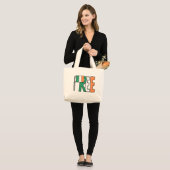 Vrij Ierland Grote Tote Bag (Voorkant (model))