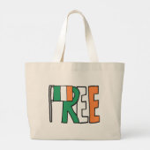 Vrij Ierland Grote Tote Bag (Achterkant)
