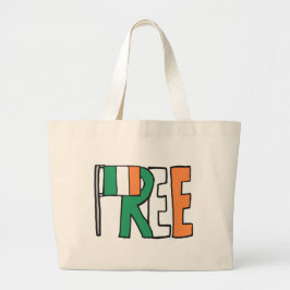 Vrij Ierland Grote Tote Bag