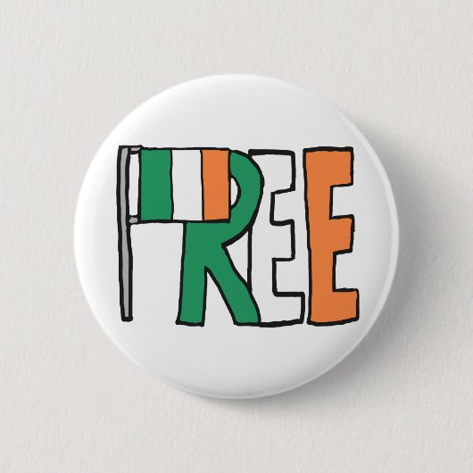 Vrij Ierland Ronde Button 5,7 Cm (Voorkant)