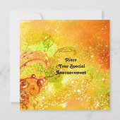 VRIJ IN RED, goudmetallisch, geel groen Aankondiging (Achterkant)