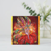 VRIJ IN rood geel groen Aankondiging (Staand voorkant)