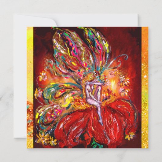 VRIJ IN rood geel groen Aankondiging (Voorkant)