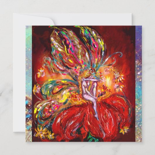 VRIJ IN rood geel groen blauw Aankondiging (Voorkant)