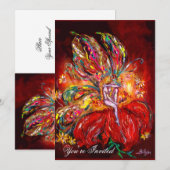 VRIJ IN rood geel groen Kaart (Voorkant / Achterkant)