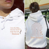 Vrij Inderdaad in Jesus boho regenboog bloemig Chr Hoodie