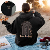 Vrij Inderdaad in Jesus boho regenboog bloemig Chr Hoodie