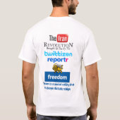 Vrij Iran: #iranelection Social Media T-Shirt (Achterkant)
