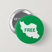 Vrij Iran Ronde Button 5,7 Cm (Voorkant /achterkant)