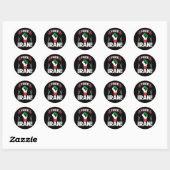 Vrij Iran Ronde Sticker (Vel)