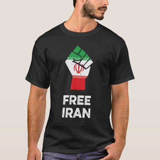 Vrij Iran Shirt Feministische Gelijkheid Iran prot (Voorkant)