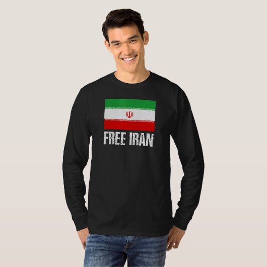 Vrij Iran T-shirt (Voorkant volledig)