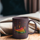 Vrij-ish Juneteenth 1865 zwart vrijheid ontwerp Tweekleurige Koffiemok