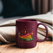 Vrij-ish Juneteenth 1865 zwart vrijheid ontwerp Tweekleurige Koffiemok