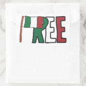 Vrij Italië Rechthoekige Sticker (Tas)