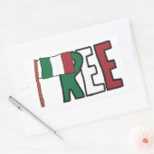 Vrij Italië Rechthoekige Sticker (Envelop)