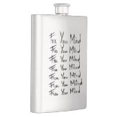 VRIJ JE GEDACHT! Motivatie kalligrafie Flacon (Rechts)