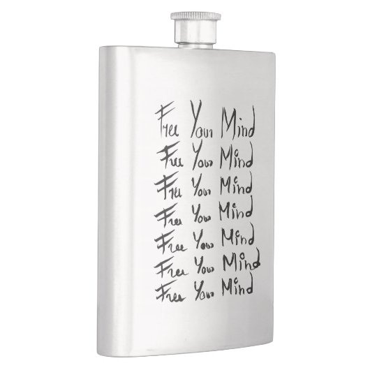 VRIJ JE GEDACHT! Motivatie kalligrafie Flacon (Rechts)