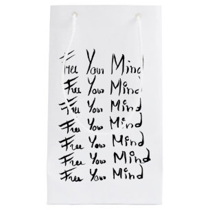 VRIJ JE GEDACHT! Motivatie kalligrafie Klein Cadeauzakje