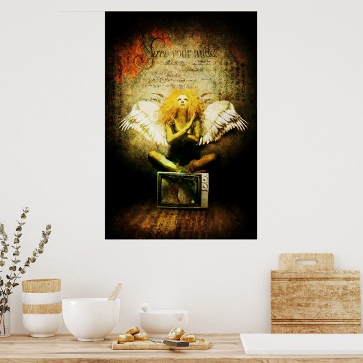 vrij je geest poster (Keuken)