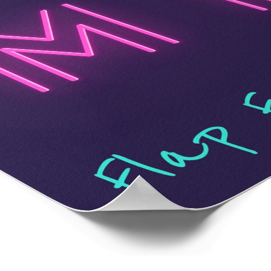 Vrij je geest Vrij pittig Flamingo Inspo Poster (Hoek)