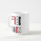 Vrij Jemen Koffiemok (Voorkant links)