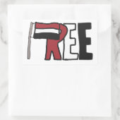 Vrij Jemen Rechthoekige Sticker (Tas)