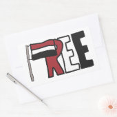 Vrij Jemen Rechthoekige Sticker (Envelop)
