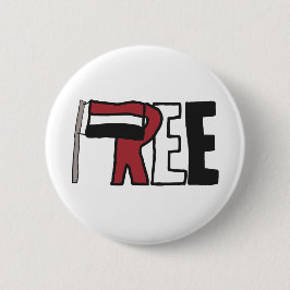 Vrij Jemen Ronde Button 5,7 Cm