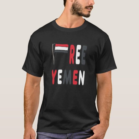 Vrij Jemen T-shirt (Voorkant)