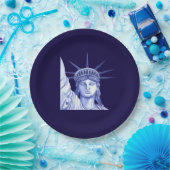 Vrij juli Vierde Vakantiepapier bord (Feest)