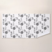 Vrij Kat Die Lui Is - Schattig en Grappig Verveeld Badhanddoek (Badhanddoek)