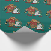 Vrij kerstcadeaupapier met Beer Cadeaupapier (Hoek)