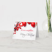 **VRIJ KERSTFEES** "BUUR" KAART (Voorkant)