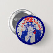 Vrij klokkenluiders ronde button 5,7 cm (Voorkant /achterkant)