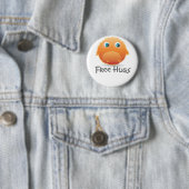 Vrij knuffeltje ronde button 5,7 cm (In situ)