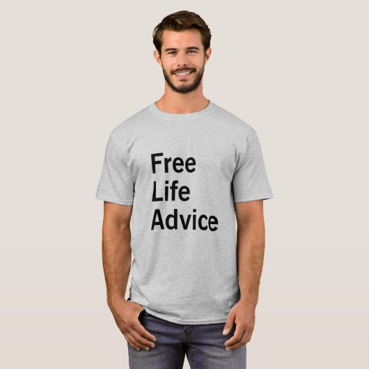 VRIJ LEVENSADVIES T-SHIRT (Voorkant volledig)