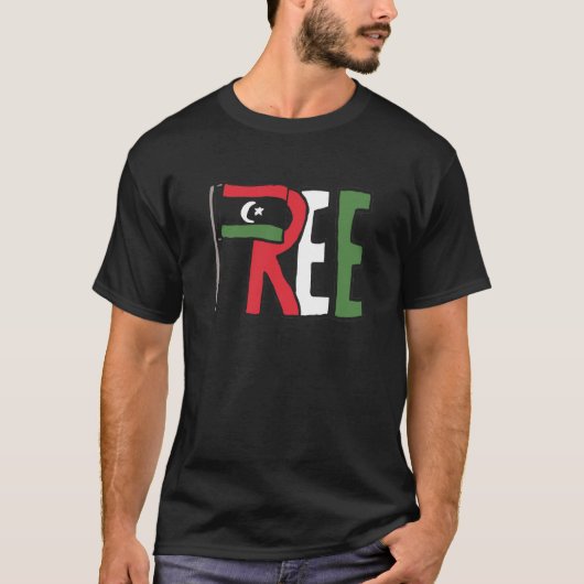 Vrij Libië T-shirt (Voorkant)